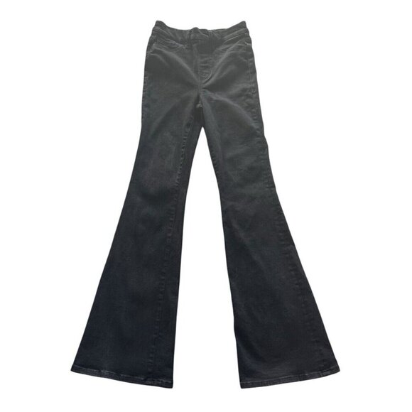 Good American Good Legs Power Stretch Pull On Flare Jeans Women's Size 1 (Small) - Picture 2 of 9